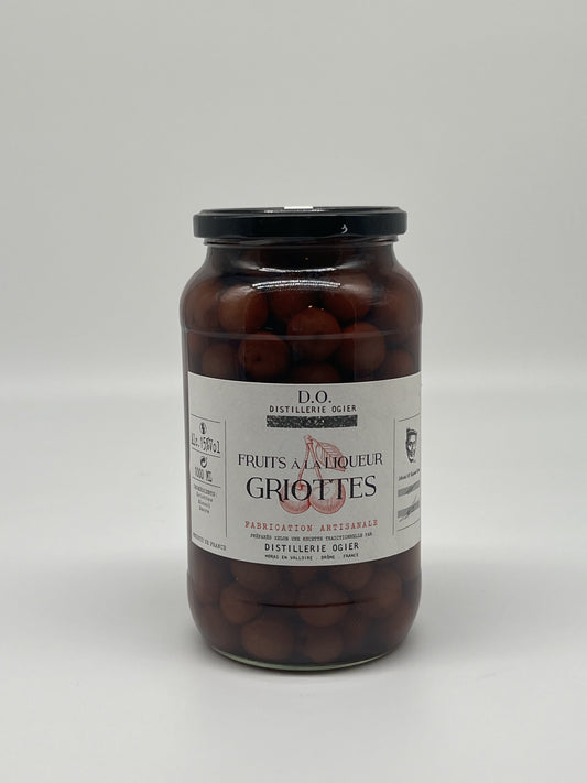 Sour cherries in liqueur
