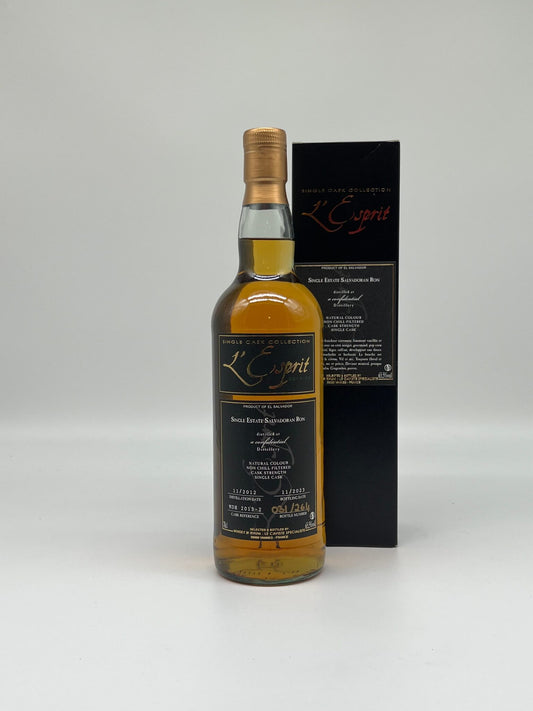 The single estate spirit Salvadoran ron