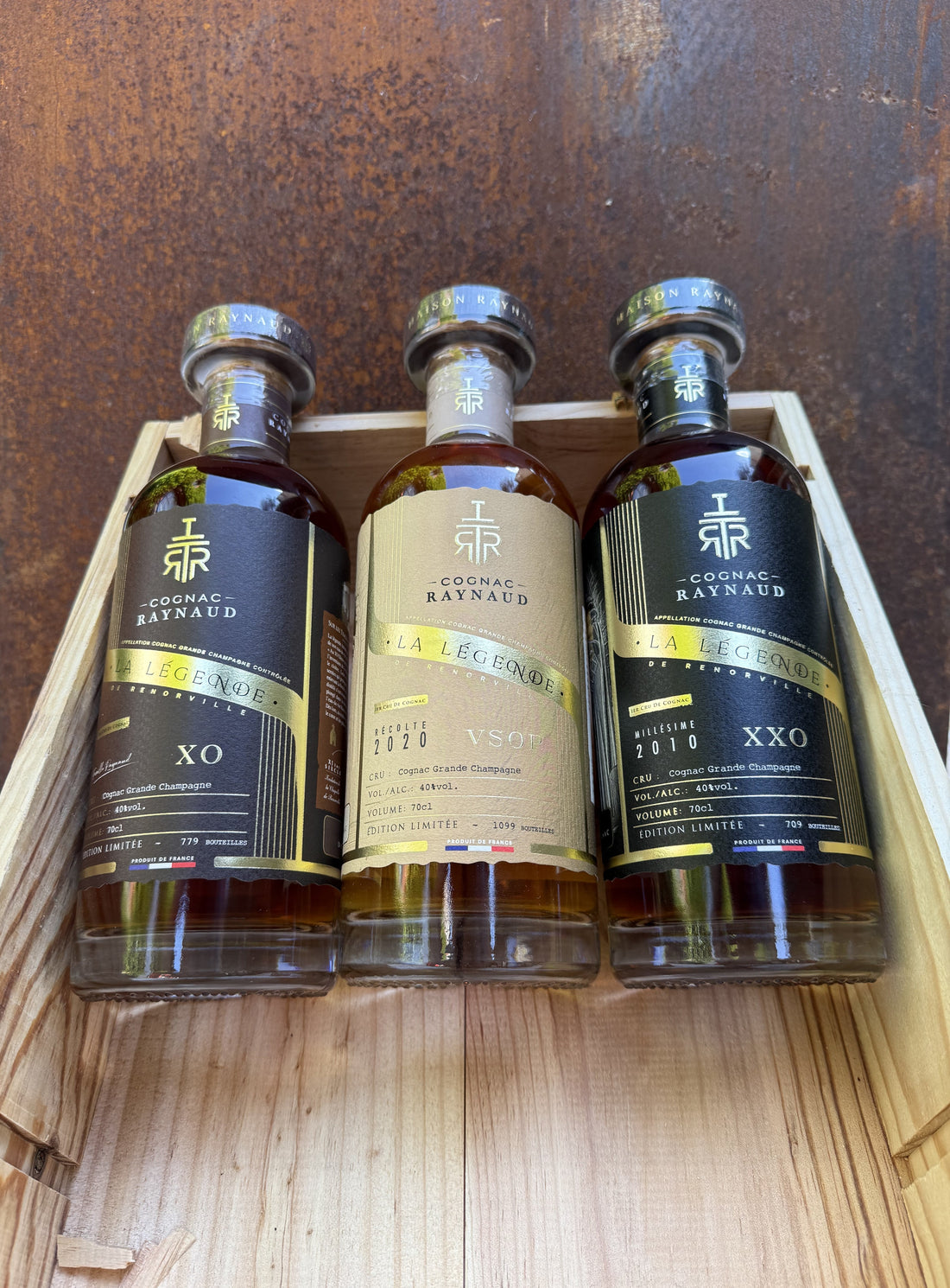 Cognac Raynaud La Légende : VSOP, XO et XXO