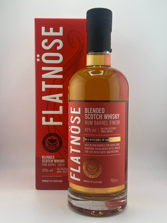 Flatnöse blended scotch whisky rum barrel finish